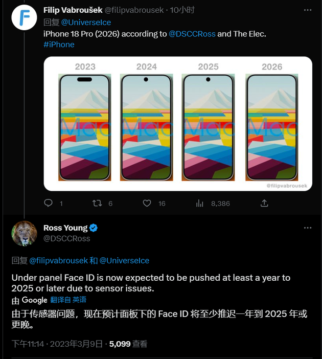 永发镇苹果手机维修分享:屏下Face ID有什么优势？iPhone何时会有屏下Face ID？ 