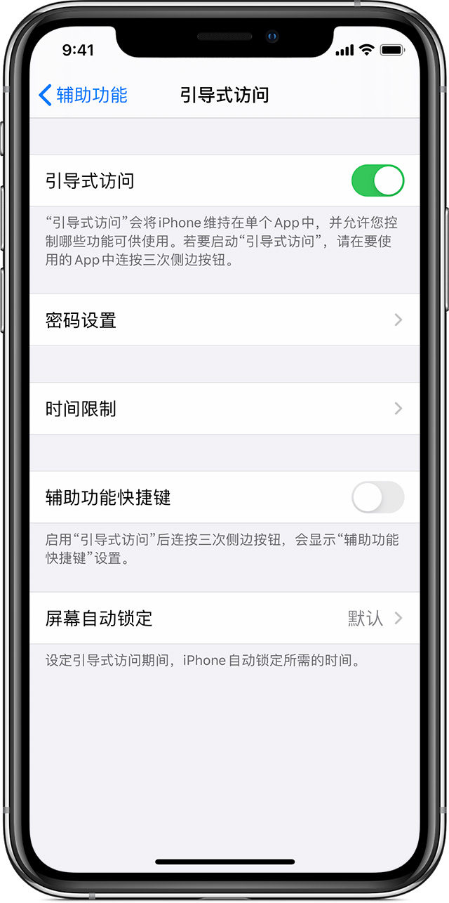 永发镇苹果手机维修分享如何在 iPhone 上退出引导式访问 